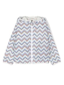 Missoni Kids veste à motif zig-zag - Blanc