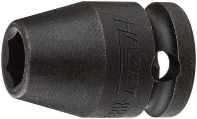 HAZET Krachtdopsleutel 880S-8 · 3/8 inch (10 mm) vierkant hol · Buiten-zeskant-tractieprofiel · SW 8 mm