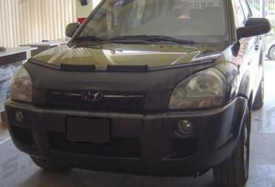 Motorkapsteenslaghoes Hyundai Tucson 2006-2008 carbon-look PB901473C