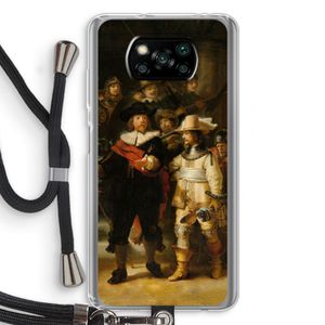 De Nachtwacht: Xiaomi Poco X3 NFC Transparant Hoesje met koord