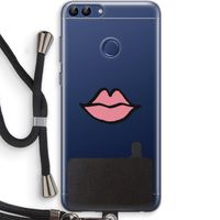 Kusje: Huawei P Smart (2018) Transparant Hoesje met koord