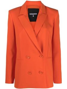 Patrizia Pepe blazer Essential à boutonnière croisée - Orange