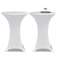 VidaXL Statafelhoes stretch ø70cm wit (2 stuks) VidaXL Statafelhoes stretch ø70cm wit (2 stuks)