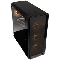 Kolink Levante V2 ARGB Midi-tower Behuizing, Gaming-behuizing Zwart 4 voorgeïnstalleerde LED-ventilators, Zijvenster, Stoffilter - thumbnail