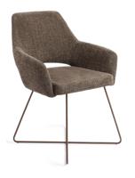 Jesper Home Eetkamerstoel 'Yanai' Cross Rose, kleur Checked Chestnut