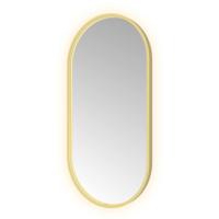 Hotbath &More Mirrors Oval LED Badkamerspiegel - Ovaal - 100 x 50 cm - Geborsteld Messing Pvd