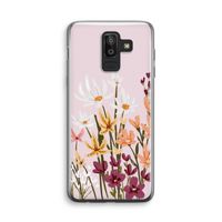 Painted wildflowers: Samsung Galaxy J8 (2018) Transparant Hoesje