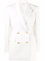 Alexander McQueen blazer à boutonnière croisée - Blanc