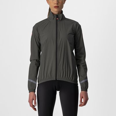 Castelli Emergency 2 regenjack lange mouw groen dames M
