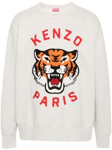 Kenzo sweat Lucky Tiger en coton - Tons neutres