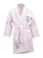 Roze kinderbadjas hondjes-S (3-4 jr)
