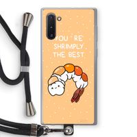 You're Shrimply The Best: Samsung Galaxy Note 10 Transparant Hoesje met koord