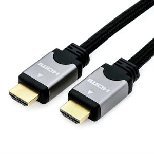 ROLINE 11.04.5854 HDMI kabel 7,5 m HDMI Type A (Standaard) Zwart, Zilver