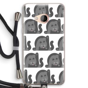Cats: HTC U Play Transparant Hoesje met koord
