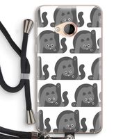 Cats: HTC U Play Transparant Hoesje met koord Cats: HTC U Play Transparant Hoesje met koord