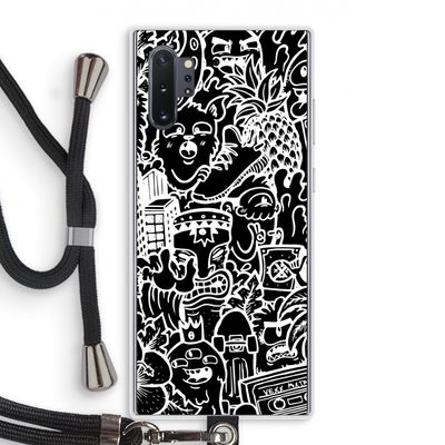 Vexx Black Mixtape: Samsung Galaxy Note 10 Plus Transparant Hoesje met koord