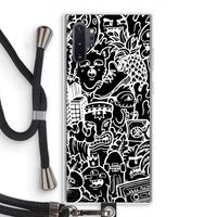Vexx Black Mixtape: Samsung Galaxy Note 10 Plus Transparant Hoesje met koord