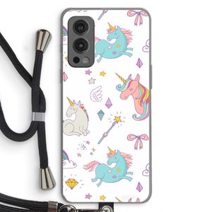 Fantasiewereld: OnePlus Nord 2 5G Transparant Hoesje met koord