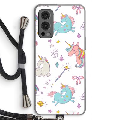 Fantasiewereld: OnePlus Nord 2 5G Transparant Hoesje met koord