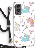 Fantasiewereld: OnePlus Nord 2 5G Transparant Hoesje met koord