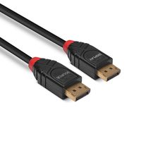 LINDY 41167 DisplayPort-kabel DisplayPort Aansluitkabel DisplayPort-stekker, DisplayPort-stekker 5.00 m Zwart Ultra HD (8K), Vergulde steekcontacten - thumbnail