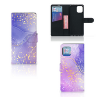 Hoesje voor Motorola Edge 20 Lite Watercolor Paars