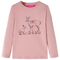VidaXL Kindershirt met lange mouwen 128 roze