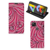 Google Pixel 4a | Bookcase | Swirl Pink