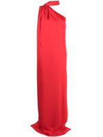 Stella McCartney one-shoulder scarf maxi dress - Rouge