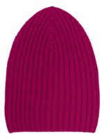 Barrie ribbed-knit cashmere beanie - Rose - thumbnail