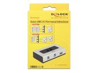 Delock 87667 Switch USB 3.0 2 poort handmatig bidirectioneel - thumbnail