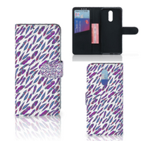 Nokia 3.2 Telefoon Hoesje Feathers Color - thumbnail