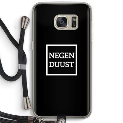 Negenduust black: Samsung Galaxy S7 Transparant Hoesje met koord