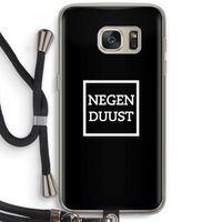 Negenduust black: Samsung Galaxy S7 Transparant Hoesje met koord