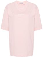 Acne Studios t-shirt en coton à logo imprimé - Rose - thumbnail