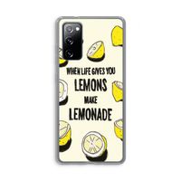 Lemonade: Samsung Galaxy S20 FE / S20 FE 5G Transparant Hoesje