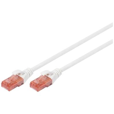 Digitus DK-1617-020/WH RJ45 Netwerkkabel, patchkabel CAT 6 U/UTP 2.00 m Wit Halogeenvrij 1 stuk(s)
