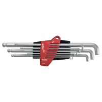 Stiftsleutelset haaks met houder 9-delig professioneel inch Wiha 35480