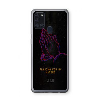 Praying For My Haters: Samsung Galaxy A21s Transparant Hoesje