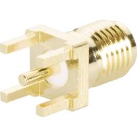 TRU COMPONENTS 1579414 SMA-connector Bus, inbouw verticaal 50 Ω 1 stuk(s)