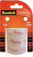 Scotch Crystal Clear Tape, Navullingen, 19 mm x 25 m, 3 rollen - thumbnail