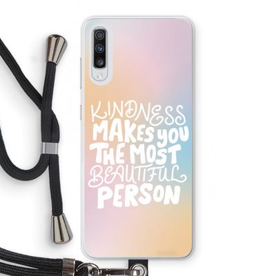 The prettiest: Samsung Galaxy A70 Transparant Hoesje met koord