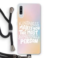 The prettiest: Samsung Galaxy A70 Transparant Hoesje met koord