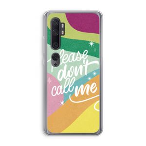 Don't call: Xiaomi Mi Note 10 Pro Transparant Hoesje