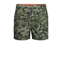 JACK & JONES JEANS INTELLIGENCE zwemshort Maui met camouflageprint groen - thumbnail
