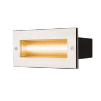 SLV Inbouw wandlampBrick 950 lumen metaalgrijs - 233650
