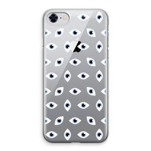 Eyes pattern: iPhone 8 Transparant Hoesje