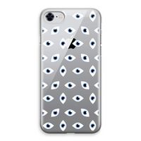 Eyes pattern: iPhone 8 Transparant Hoesje