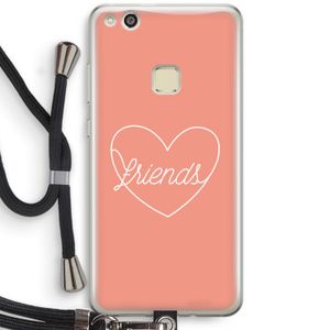 Friends heart: Huawei Ascend P10 Lite Transparant Hoesje met koord