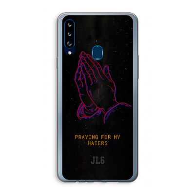 Praying For My Haters: Samsung Galaxy A20s Transparant Hoesje